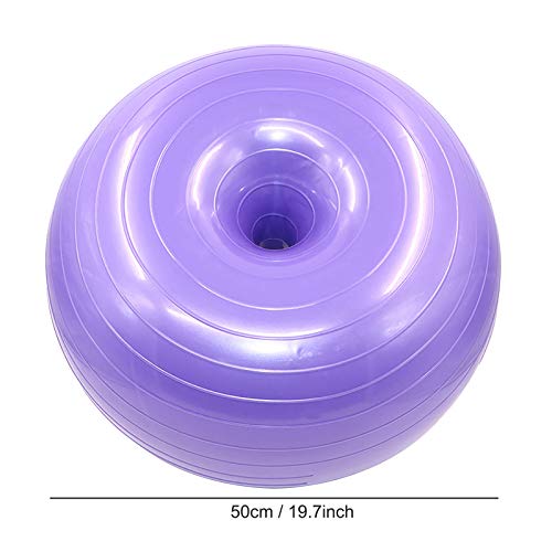 TheStriven Balance Gymnastikball Donut Ball Mit Luftpumpe Donut Übung Schweizer Stabilitätsball Robuster Springball Für Yoga, Pilates Und Gleichgewichtstraining Im Fitnessstudio Büro 50cm X 28cm