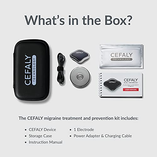 Cefaly Dual Enhanced | Migraine Treatment And Prevention Device | Drug-Free, Easy To Use, Migraine Headache Relief Anytime, Anywhere #TOP2