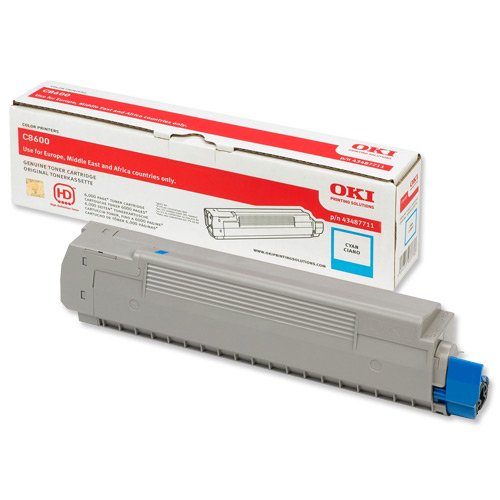 Toner cyan C8600 C8800 pour l'imprimante du bureau partagé