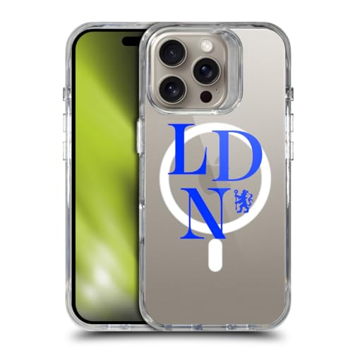 Étui antichoc Chelsea FC iPhone 16 Pro coque de protection militaire MagSafe