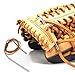 ZEYIYER 5 PCS Baseball Glove Lace Needle, Baseball Glove Relacing Needle Kit, Leather Lacing Needle Old Hook and Loop Handle Catchers Mitt Repair Tool for Catcher's Glove Quick Repair