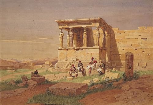 Pintura l'Eretteo il Portico delle Cariatidi Carl Friedrich Heinrich lienzo para paredes vacías