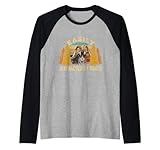 easily distracted by goats funny goats lover maglia con maniche raglan