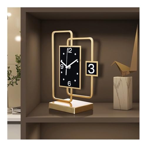 Reloj de mesa decorativo con acabado sofisticado para estancias de diseño y despachos 6