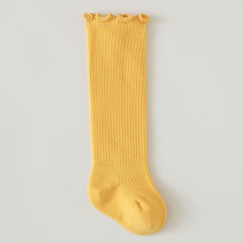 Miniatura 8 de QandSweet Calcetines altos hasta la rodilla para bebé, recién nacido, sin costuras, para niñas pequeñas, con lazo grande, de algodón, con