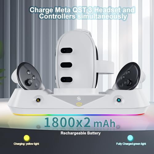 image for EJGAME Magnetic Fast Charger Dock Compatible with Meta/Oculus Quest 3,