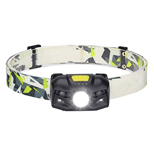 Lampe frontale projecteurs zoomable à forte luminosité pour pêche et camping