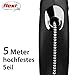 flexi® Classic M Seil 5 m schwarz, Roll-Leine für Hunde bis 20 kg
