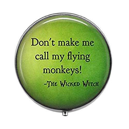 Dont Make Me Call My Flying Monkeys - Caja de píldoras de bruja malvada - Caja de píldoras con encanto - Caja de dulces de cristal