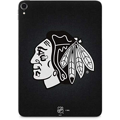 Skinit Decal Tablet Skin Compatible with iPad Pro 11in M4 (2024) - Officially Licensed NHL Chicago Blackhawks Black Background Design