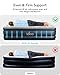 iDOO Queen Air Mattress with Built in Pump, 18 Raised Comfort Inflatable Blow up Mattress, Upgraded Four Chamber Portable Air Bed for Camping, Guests and Home, Colchon Inflable, 650 lbs Max