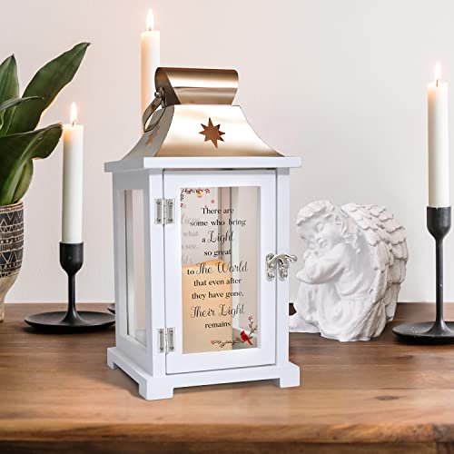 Memorial Lantern -Thoughtful Bereavement Gifts - Sympathy Gifts For Loss Of Loved One, Memorial Gifts, Remembrance Gifts For Loss Of Mother Father Funeral Gifts There're Some Who Bring A Light #TOP2
