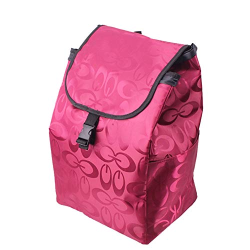 QIANGDA-Handwagen Einkaufstrolley Faltbar Einkaufswagen Mini Tragbar Transportwagen Starkes Tragen Aluminium-Legierung…