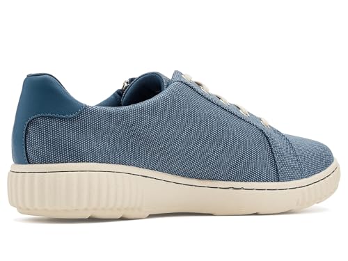 Image of Clarks Women's Caroline Echo Canvas Side Zip Fashion Sneaker