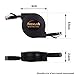 REXUS Retractable Cat 6 Flat Ethernet Network Cable 6.6 FT with Storage Box, 10 Gigabit High Speed LAN Wires Internet Patch Cable with RJ45 Connector for Xbox,PS4,Router, Modem,Switch(C6R20S)