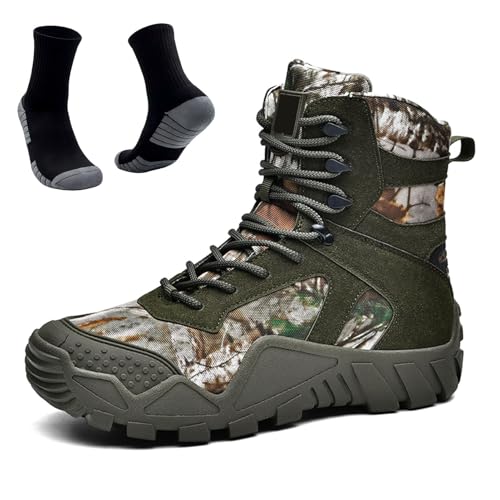 Military Tactical Boots for Men | Waterproof, Slip-Resistant, Breathable Combat Boots for Hiking, Trekking, & Work