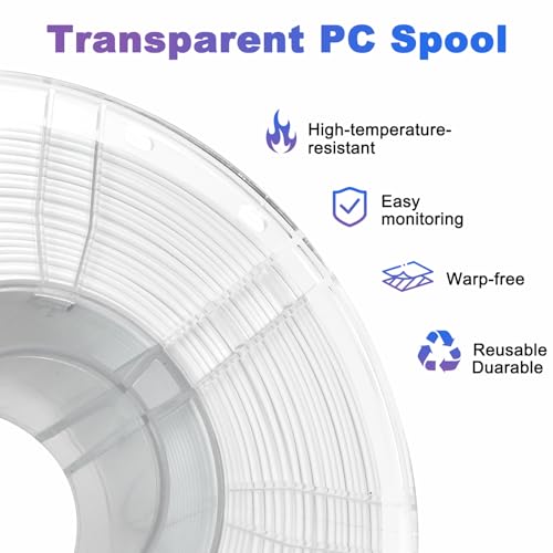 Filament PLA 1.75mm alimentaire blanc pour imprimer sans nœud - 5