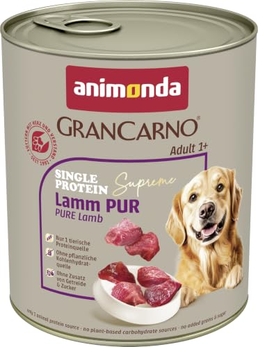 animonda GranCarno Hunde Nassfutter Single Protein Lamm pur (6 x 800g)