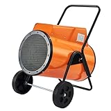 SPECRAFT 240V 15kW Industrial Electric Garage Heater with Wheels, Portable Forced-Air Industrial Heater with Adjustable Controls, Overheat Protection for Workshop, Warehouse, Jobsite