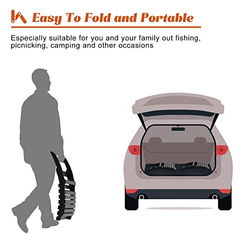 Ivy&Lane Adirondack Chair Set Of 2，Patio Chairs 1 Steps Easy Assembly & Fold, All-Weather Indoor & Outdoor Portable Chairs For Garden, Beach, Poolside, Beach, Deck, Campfire, 350 Lbs (Black) #TOP7