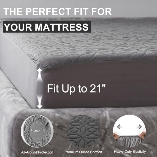 RestTwill Waterproof Mattress Protector Twin, Noiseless Mattress Pad - image 5