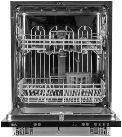 SIA SBID6013 Integrated Dishwasher, 60cm Wide, 13 Place Settings, 4 Wash Programmes, Timer Delay, E Rated, 2 Years Parts and Labour Guarantee