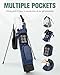 RIOROO Golf Stand Bag, Lightweight Par 3 Golf Bag Holds Up to 7 Clubs with Two Way Dividers Cooler Pocket Shoulder Strap and Multiple Storage Pockets for Men and Women