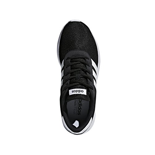 adidas Women's Lite Racer Sneaker, Black/White/White, 9 M US