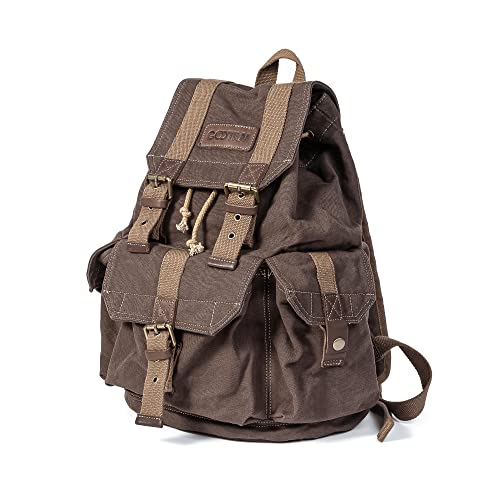 Gootium Classic High-Density Thick Canvas Backpack Rucksack, Tiramisu, Small - Thumbnail 3