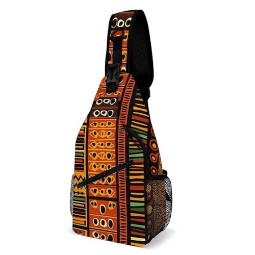 Bolso cruzado deportivo para mujer y hombre, diseño africano