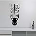 Testa Di Zebra Adesivo Da Parete In Vinile Decalcomanie Arte Animale Selvatico Africano Decorazione Domestica Articoli Per La Casa Per La Casa Adesivo Da Parete Per Camera Da Letto 90X44Cm