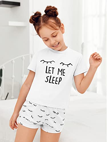 Image of Kingdenergy Girls Summer Cute Print Shorts Set T-Shirt and Short Pant 2 Piece Outfits Clothing Sets