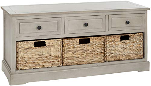 Safavieh American Homes Collection Damien Vintage Grey 3 Drawer Storage Unit