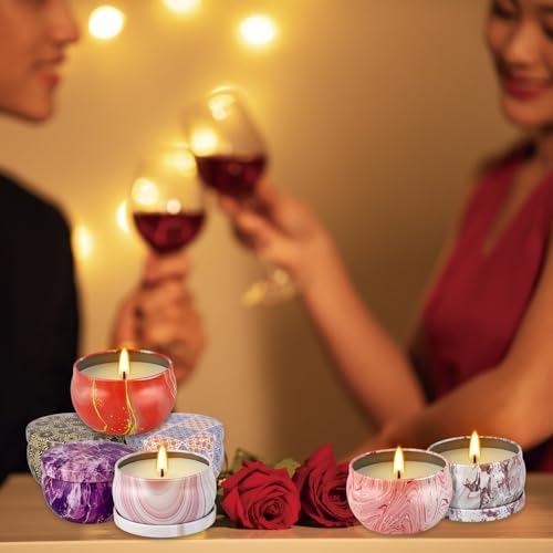 Image of 24-Piece Smokeless Scented Candle Set with 8-Hour Burn Time Each, Ideal for Home Decor,Festival Gifts and Birthdays Gifts- Premium Aromatherapy Candle,2.5oz