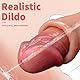 Beweglicher Vorhaut Realistischer Squirting Dildos Sex Spielzeug Mit Saugnapf & Realistischen Venen & Starke Saugnapf Analplug Dildo Silicone Ejaculating Sex toys Diloschwanz für Frauen Männer 21.5cm