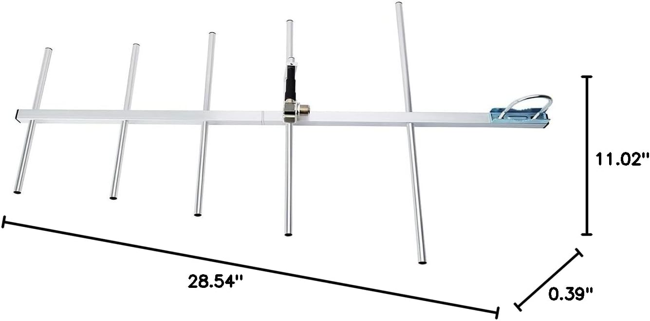 TWAYRDIO High Gain Yagi Antenna, UHF 70cm 9dBi Outdoor 100W 400-470Mhz GMRS Directional Yagi for Amateur Radio,Repeater System,433mhz Device,Satellite Work,Police Scanner
