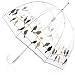  totes Signature Bubble Umbrella - Manual Open, One Size - Birds on a Wire