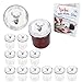 MamboCat Set di 12 vasetti in vetro da 350 ml con coperchio Twist Off Alois Hirsch I vasetti per conserve + coperchio TO 82 + libretto gratuito I barattoli per conservare e conservare immagine
