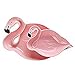 Produktbild HomeYoo 2 Packung Porzellan Pink Flamingo Salat-Dessert Teller Keramik Dinner Plate Snack Tray für zu Hause, Geburtstag, Strand, Party (2 Packung)