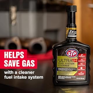 STP Ultra 5 In 1 Fuel System Cleaner and Stabilizer, Deep Cleans Fuel System and Fights Engine Friction, 12 FlOz