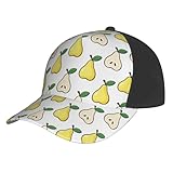 Novastar - Gorra de béisbol para mujer y hombre, diseño de hojas amarillas, color verde pera, ajustable, sombrero de papá, sombrero de béisbol para mujer y hombre