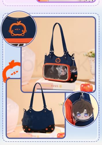 KIRA KIRA Love And Deepspace Zayne Itabag Cosplay Props Blue School Ita Bag Love And Deepspace Zayne Doujin Bag3