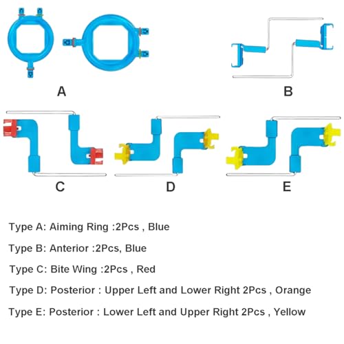 Vocadok Dental Intra X-Ray 2.0 Digital Positioner Holders,RVG Digital Xray Sensor Film Positioning System Complete Kit,Lab Equipment Dentist Tools