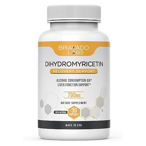 Bravado Labs Premium Dihydromyricetin Supplement (DHM) - Better Morning Recovery with Milk Thistle Extract - 700 mg - Liver Support Pills - 30 ct Cover