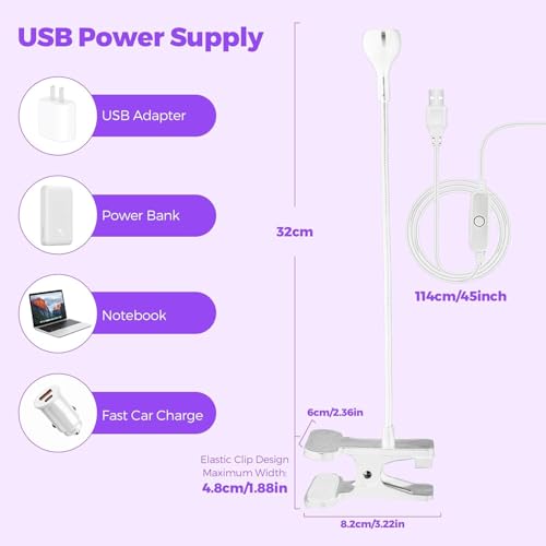 UV-Lampe für Nägel, 5 W Mini-Nageltrockner UV-Lampe für Nägel, Gel, professionelle Installation mit 360 Grad drehbarem Kopf, für die Maniküre, trockene Finger