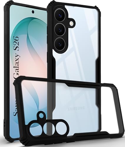 Image of Jkobi Hybrid Back Cover Case for Samsung Galaxy S26 5G (Shockproof with Polycarbonate Clear Panel | Professional Black)