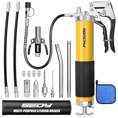 SEDY 17-Piece Heavy Duty Grease Gun Kit Cover