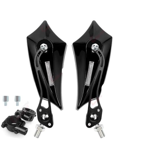 Rétroviseurs universels pour guidon de moto 7/8 pouces et scooter