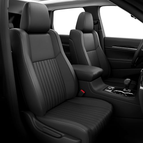 FREESOO Seat Covers for Jeep Grand Cherokee 2011-2021 - Custom Fit Full Set Car Seat Protectors with Airbag Compatibility