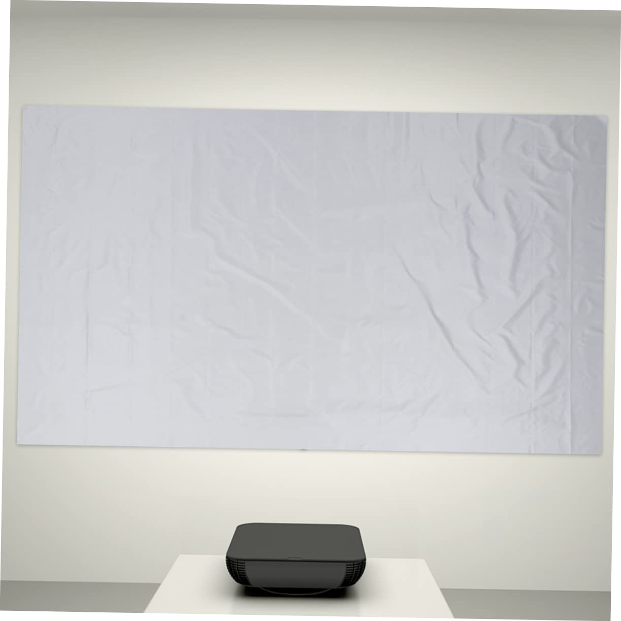 NUOBESTY Schermo di Proiezione Pieghevole 100" 16:9 per Proiettore Domestico, Telo da Parete per Cinema Portatile Bordi Rinforzati, Facile da Installare per Home Theater, Uffici, Scuole